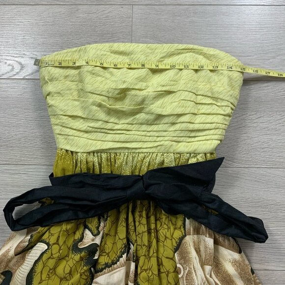 Anthropologie Vanessa Virginia Fish Pattern Baxter Bay Mini Strapless Dress - Picture 13 of 16